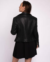 Load image into Gallery viewer, Munroe | Leather Biker Jacket: Cognac / S