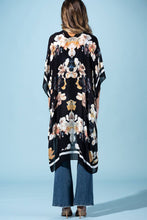 Load image into Gallery viewer, Moonlit Floral Kimono