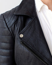 Load image into Gallery viewer, Munroe | Leather Biker Jacket: Cognac / S