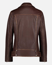 Load image into Gallery viewer, Berlin | Oversized Leather Biker Jacket: Black / L