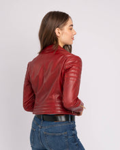 Load image into Gallery viewer, Eureka | Leather Biker Jacket: Black / XL