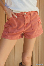 Load image into Gallery viewer, `0223 Utility Pocket Denim Shorts (Stretch) SI-29226: DEEP CAMEL-193081 / M