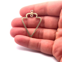Load image into Gallery viewer, Arrowhead Charm (Gold Finished/Silver Plated) | Purity Beads: Silver Plated / 41mmX30mm