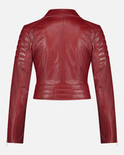 Load image into Gallery viewer, Eureka | Leather Biker Jacket: Black / XL