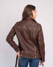 Load image into Gallery viewer, Berlin | Oversized Leather Biker Jacket: Black / S