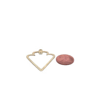 Load image into Gallery viewer, Arrowhead Charm (Gold Finished/Silver Plated) | Purity Beads: Silver Plated / 41mmX30mm