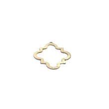 Load image into Gallery viewer, Gold & Silver Plated Marquise Creative Artistic Design E-coated Brushed Finish Pendent (40 × 30 mm) - 10 pcs.: Silver Plated / 40mmX30mm