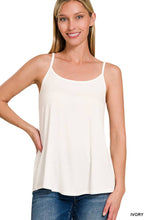 Load image into Gallery viewer, 0826 Two Way V-Neck & Scoop Neck Reversible Spaghetti Cami SI-264 Zenana: RUBY-191923 / M