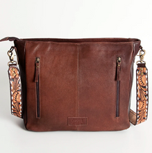 Load image into Gallery viewer, Handmade Leather Saddle Blanket Bag - Burgundy