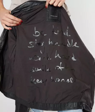 Load image into Gallery viewer, Mauritius Christy Leather Jacket - Black