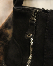Load image into Gallery viewer, Everlee Black Vegan Suede Bootie