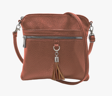 Load image into Gallery viewer, Tassel Vegan Leather Crossbody