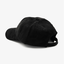 Load image into Gallery viewer, Vegan Suede Baseball Hat-Black