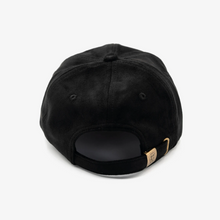 Load image into Gallery viewer, Vegan Suede Baseball Hat-Black