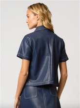 Load image into Gallery viewer, CPW Rusty Navy Vegan Cropped Jacket S