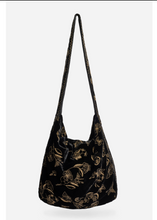 Load image into Gallery viewer, Johnny Was Black Velvet Tote Bag