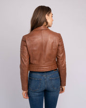 Load image into Gallery viewer, Eureka | Leather Biker Jacket: Black / XL