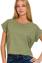 Load image into Gallery viewer, `Cotton Short Sleeve Tee: DUSTYTEAL-163871 / M