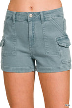 Load image into Gallery viewer, `0223 Utility Pocket Denim Shorts (Stretch) SI-29226: DEEP CAMEL-193081 / M