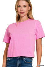 Load image into Gallery viewer, `100% Cotton Crew Neck Short Sleeve Tee Zenana: H ASH JADE-174830 / L