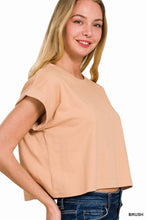 Load image into Gallery viewer, `Cotton Short Sleeve Tee: DUSTYTEAL-163871 / S