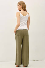 Load image into Gallery viewer, 29" INSEAM TENCEL WIDE LEG PANTS: EARTH GREY / S