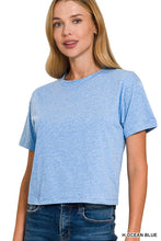 Load image into Gallery viewer, `100% Cotton Crew Neck Short Sleeve Tee Zenana: H ASH JADE-174830 / L