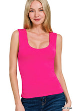 Load image into Gallery viewer, `Double Layer Rayon Tank Top: BLUE GREY-177617 / L