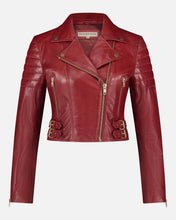 Load image into Gallery viewer, Eureka | Leather Biker Jacket: Black / XL
