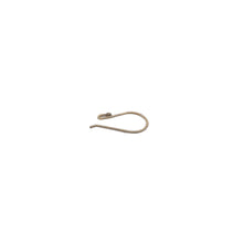 Load image into Gallery viewer, Ear wire Gold Finish, Silver Plated, or Gun Metal E-Coated, Hammered Ear wires, Findings, Metal Ear-wires | Purity Beads: Silver Plated