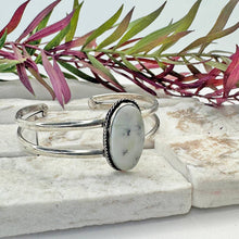 Load image into Gallery viewer, Semiprecious Stone Cuff - Dendritic Opal