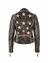 Load image into Gallery viewer, Mauritius Christy Leather Jacket - Black