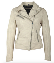 Load image into Gallery viewer, Mauritius Sofia Leather Jacket - Off White