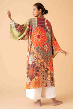 Load image into Gallery viewer, 70s Kaleidoscope Floral Kimono - OS
