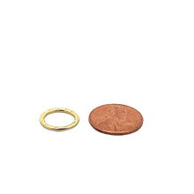 Load image into Gallery viewer, Hammered Ring Jewelry Component (Gold Finished/Silver Plated) | Purity Beads: Gold Finish
