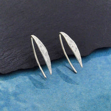 Load image into Gallery viewer, Sterling Silver Hammered Arc Earrings
