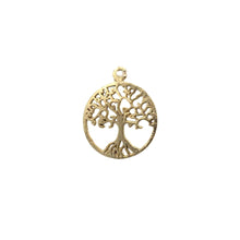 Load image into Gallery viewer, Tree of Life Pendent (Gold Finished/Silver Plated) | Purity Beads: Silver Plated / 28mmX24mm
