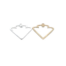 Load image into Gallery viewer, Arrowhead Charm (Gold Finished/Silver Plated) | Purity Beads: Silver Plated / 41mmX30mm

