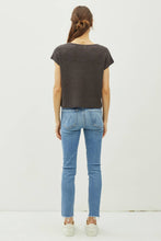 Load image into Gallery viewer, Layla Charcoal Knit Top

