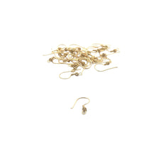 Load image into Gallery viewer, 15 Pairs of Gold Finish And Silver Plated, Gunmetal E-Coated, Fancy Ear Wires, Findings, Metal Ear Wires, Copper Ear wire Size: 24mm.: Gold Finish / 24mm
