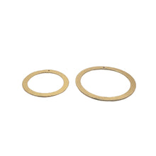Load image into Gallery viewer, Wide and Brushed Ear Ring Hoops/ Circles. E-coated, Brushed Finish, Rings/Circles/Hoops. Available in Three  colors and Two sizes.: Silver Plated / 38mm

