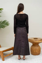 Load image into Gallery viewer, Black Crochet Tie Cardigan
