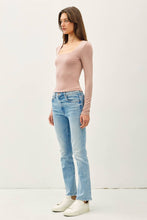 Load image into Gallery viewer, SOFT CORE - BASIC SQUARE NECK LONG SLEEVE TOP: Black / S
