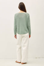 Load image into Gallery viewer, NEW COLOR-LIGHTWEIGHT DROP SHOULDER PULLOVER RIB KNIT: TAUPE / S
