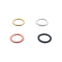 Load image into Gallery viewer, Hammered Ring Jewelry Component (Gold Finished/Silver Plated) | Purity Beads: Gold Finish
