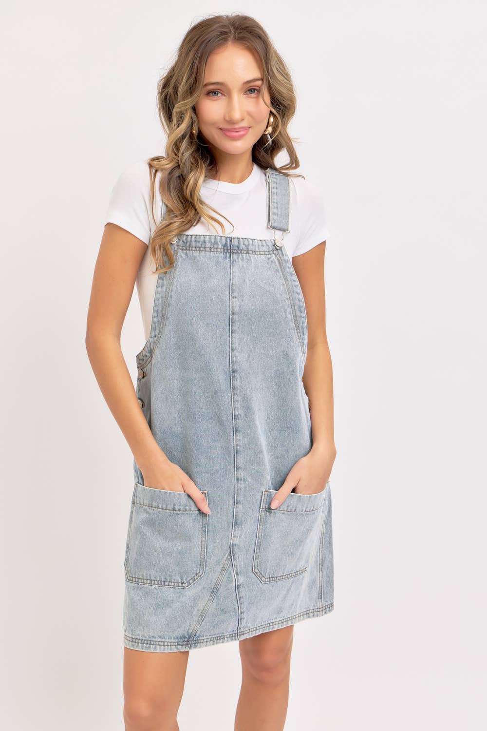 Lyla Denim Overall Dress