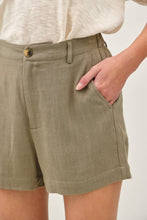 Load image into Gallery viewer, Khaki Linen Shorts
