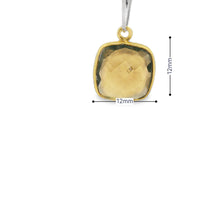 Load image into Gallery viewer, Smoky Quartz Half Moon Pendant – 9x18mm in Sterling Silver or Gold Plated – 1 Pc: Gold One Loop
