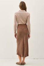 Load image into Gallery viewer, Silky Milk Chocolate Midi Skirt
