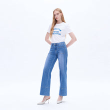 Load image into Gallery viewer, Bayeas Wide Leg Mid Rise Jeans
